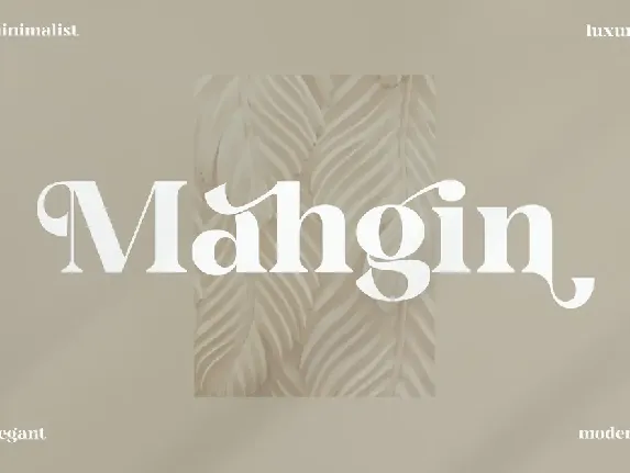 Mahgin Serif font