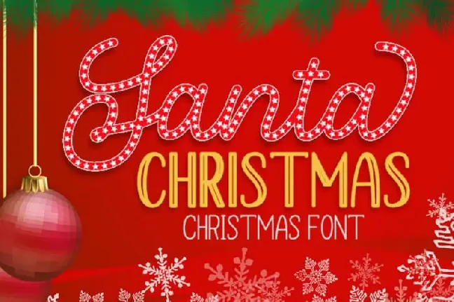 Santa Christmas – A Cute Holiday font