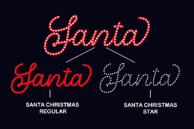 Santa Christmas – A Cute Holiday font