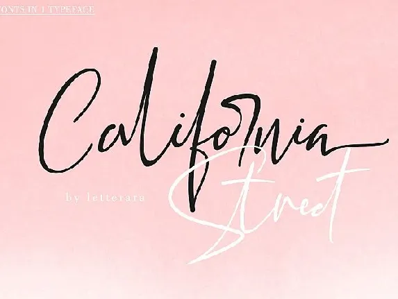 California Street Script font