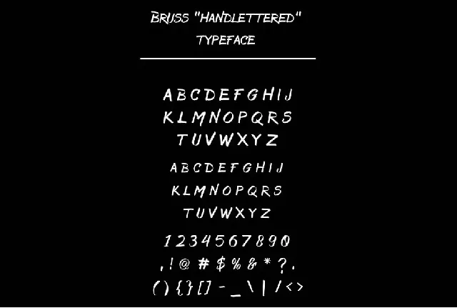 Bruss Typeface font