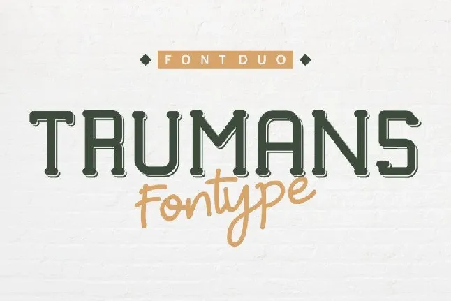 TRUMANS Duo Family font