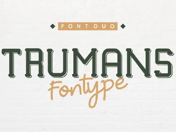 TRUMANS Duo Family font