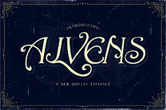 Alvens Display font