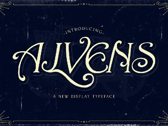 Alvens Display font