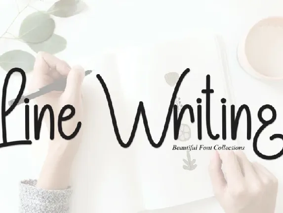 Line Writing Handwritten font