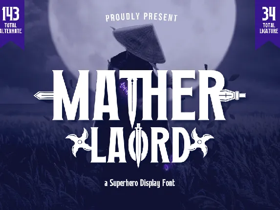 MATHER LAORD trial font