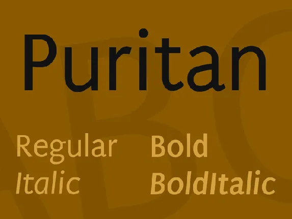 Puritan font