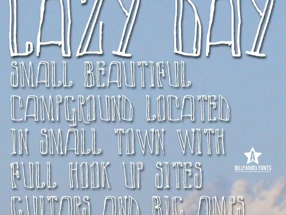 LAZY DAY font