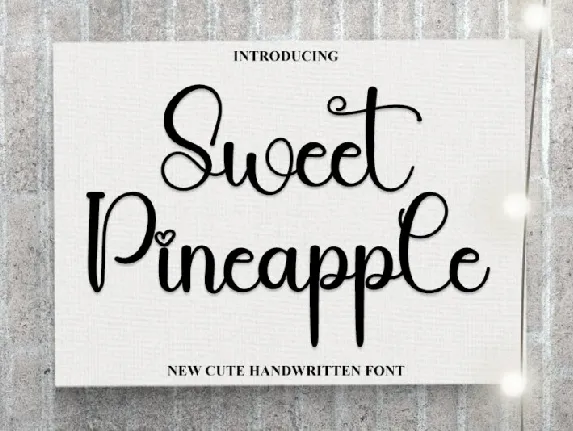 Sweet Pineapple Typeface font