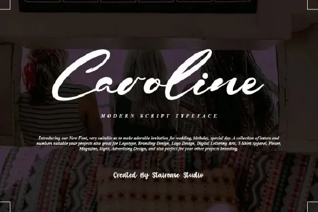 Caroline Script font