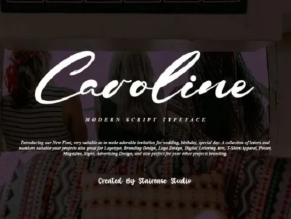 Caroline Script font