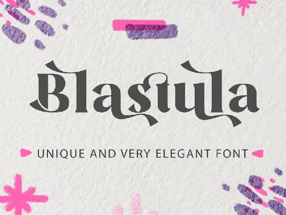 Blastula font