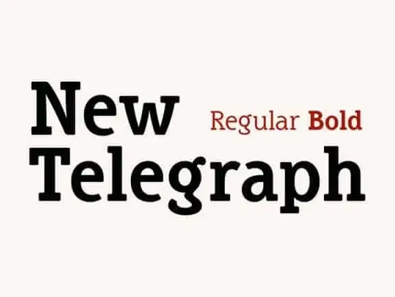 New Telegraph Slab Serif font