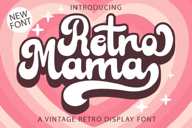 Retro Mama font