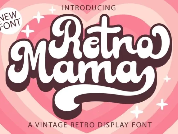 Retro Mama font