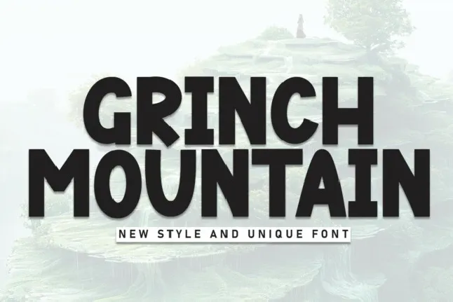 Grinch Mountain Display font