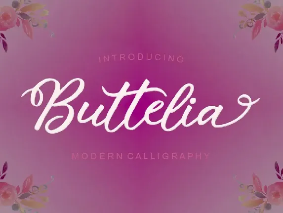 Buttelia font