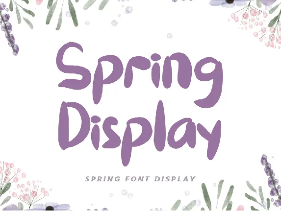 Spring Display font