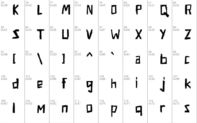 Hongebonge - Demo font