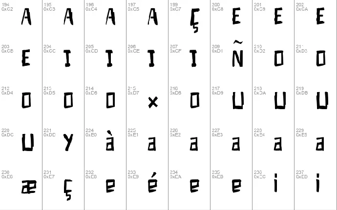 Hongebonge - Demo font