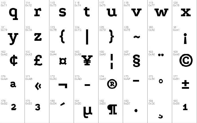 Podkova font