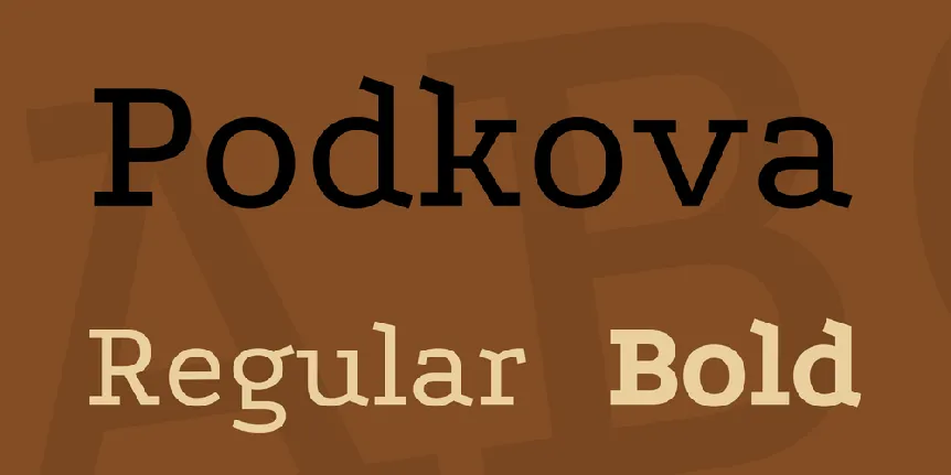 Podkova font