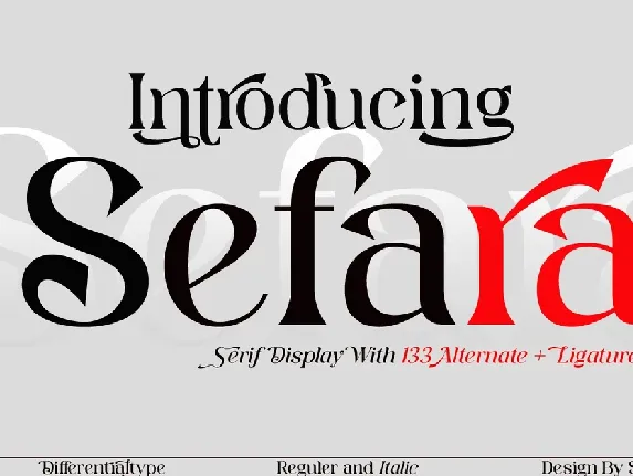 Sefara font