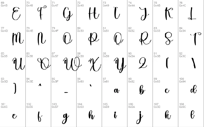 Lasting font