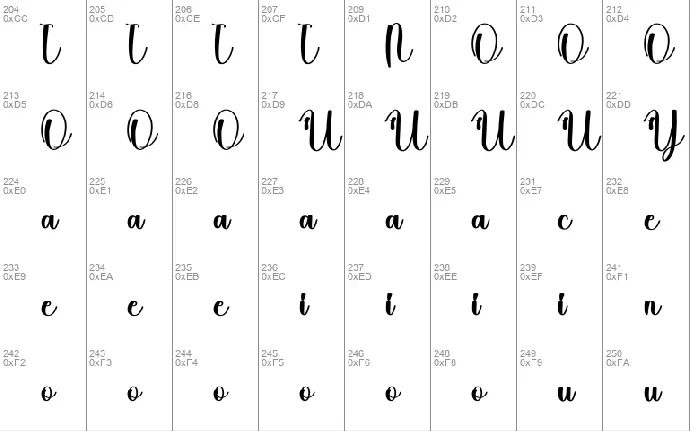 Lasting font