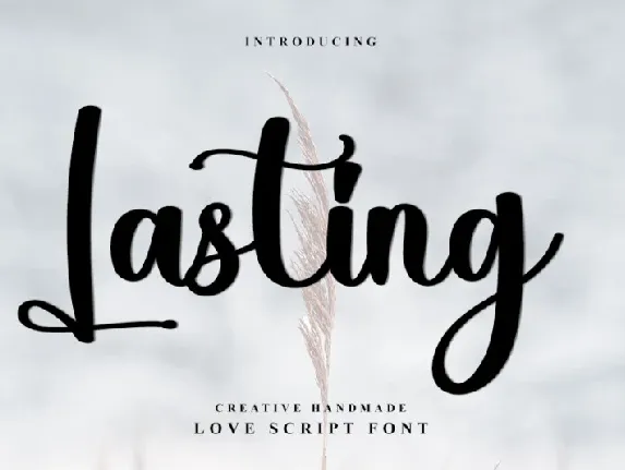 Lasting font