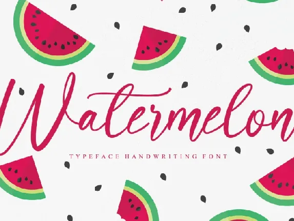 Watermelon Script font