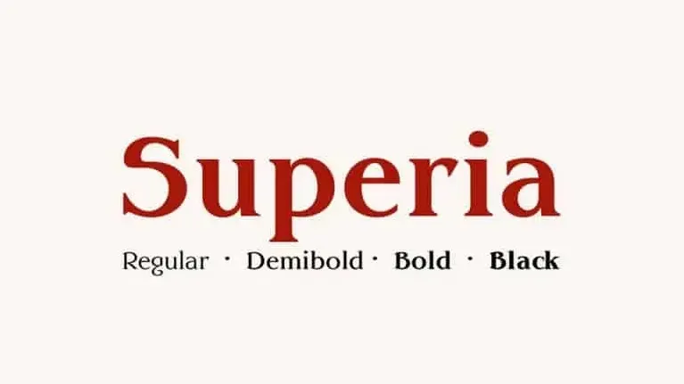 Superia Serif font