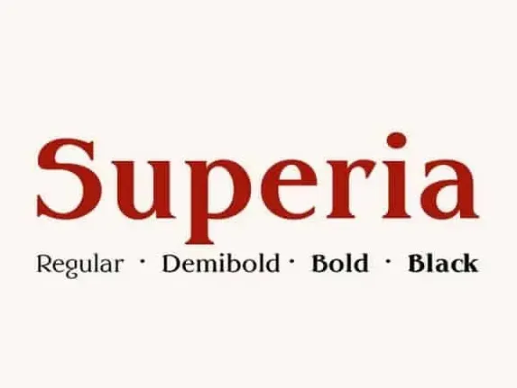 Superia Serif font