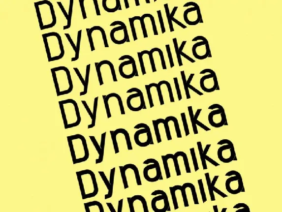 Dynamika Sans Typeface font