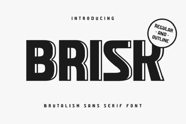 Brisk font