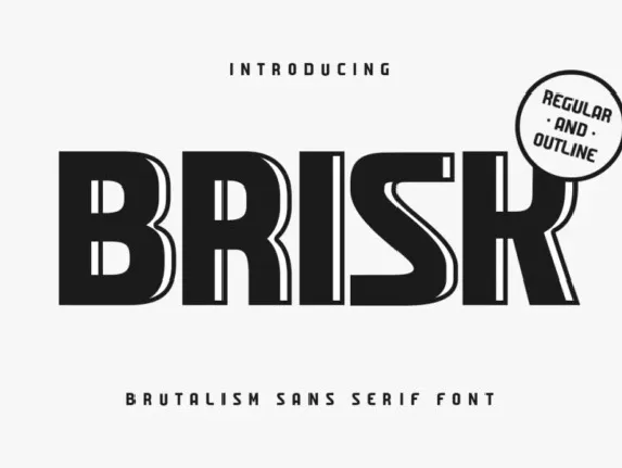 Brisk font