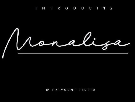 Monalisa Signature font