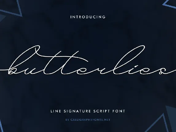 Butterlies Demo font