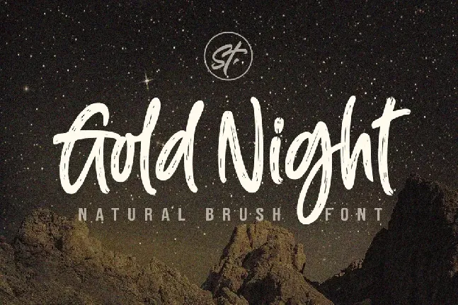 Gold Night font