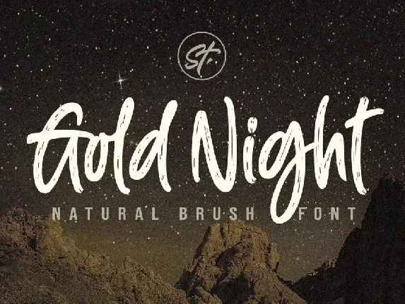 Gold Night font