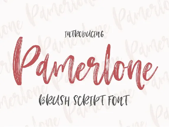 Pamerlone font