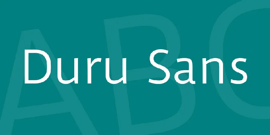 Duru Sans font