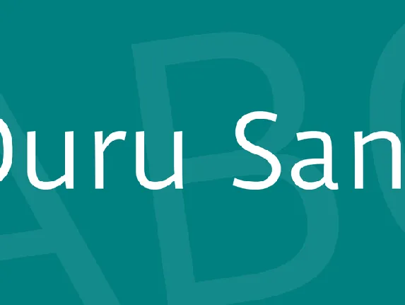 Duru Sans font