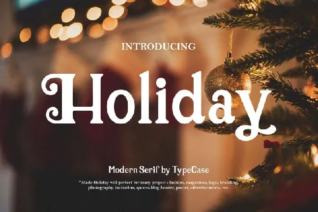 Holiday font