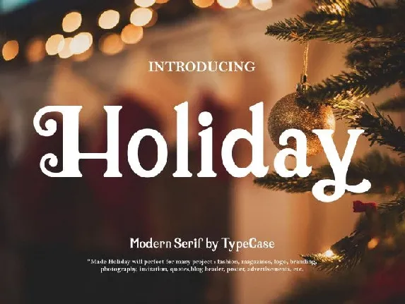 Holiday font