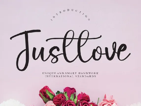 Justlove Script font