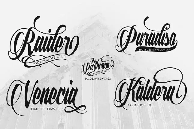 The Parthenon font