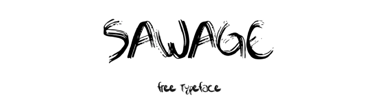 Sawage Brush font