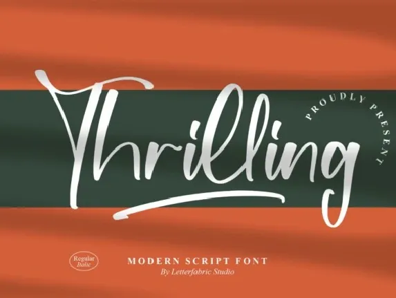 Thrilling font